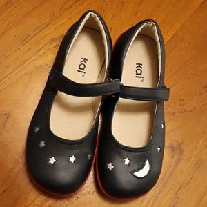 Kai Mary Jane's Navy Blue with Moon and Stars